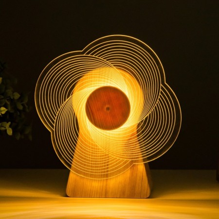 Sensor lamp "Wave" LED is spinning 6W USB 15x4x16 cm Risalux