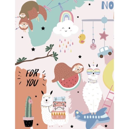 Notepad with a lock "Lama and her friends", 160 pages-1