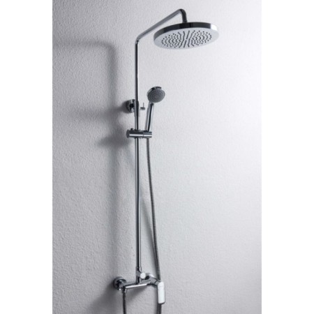 Shower column Bravat Opal R with a shower mixer (upper shower of a round shape)