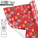 Glossy packaging paper "New Year's brands", 70 x 100 cm, New Year