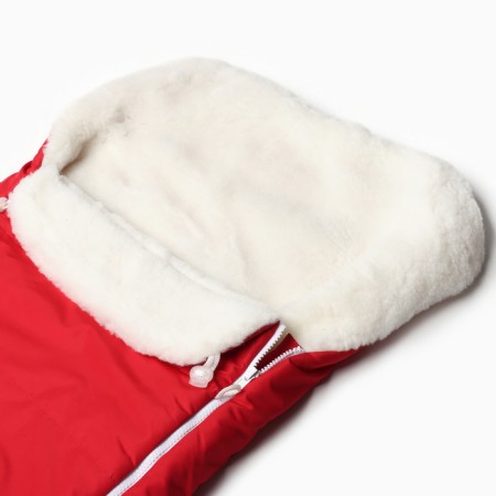 Envelope on fur, red color, size 90x45cm-3