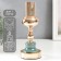 Summary Metal for 1 candle "dudes" gold and blue-green 26x10x10 cm