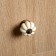 Handle button tundra RK117 (001), d = 39, plastic, white with gold