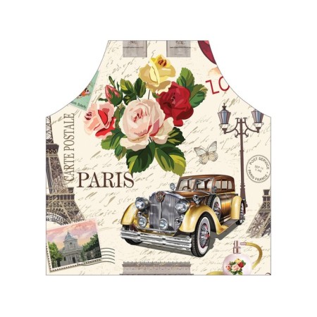 Apron kitchen with a photo print "Love Paris", adjustable, size OS-2