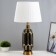 Armando table lamp E27 40W black and gold 28x28x55 cm Risalux