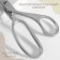 Clothing scissors, mowed blade, 9 ", 23 cm, silver color