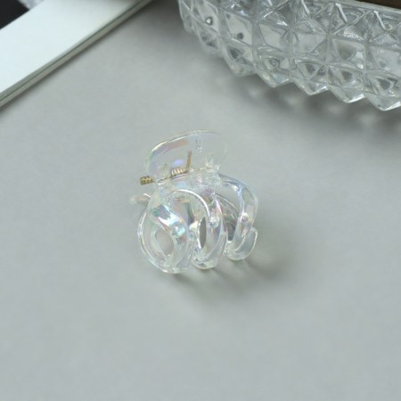 Hair crab "Avanti" (set 6 pcs) cloves, 2 cm, transparent
