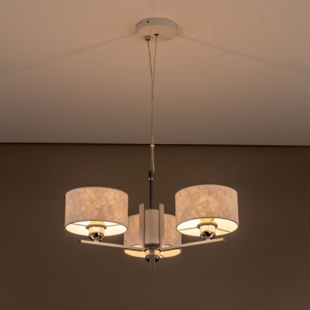 Suspended chandelier Citilux "Tilda" CL469130, 55x55x30 cm, 3x75W, E27, white color-12