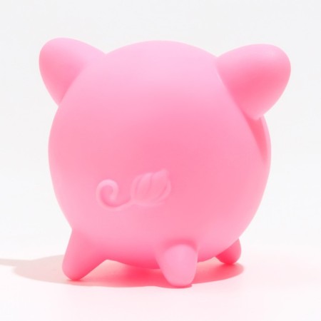 Pig's squeak toy for dogs, 11.4 x 10 x 10 cm, pink-2