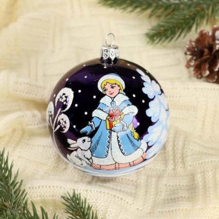 New Year's ball "Lubava" 8.5 cm mix-1