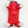 The jumpsuit printed with the lock on the back, size 12 (DS 28, OG 38, Osh 27 cm), red