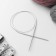 The knitting needles are circular, for knitting, with Teflon coating, with a metal cable, D = 3.5 mm, 14/80 cm