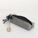 Key of zipper, length 16 cm, ring, carbine, gray color