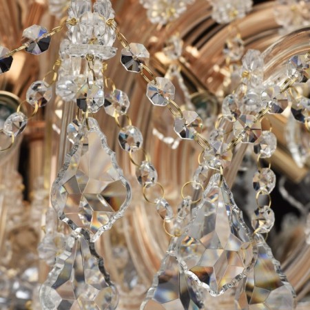 Louise chandelier 10x60W E14 gold-7