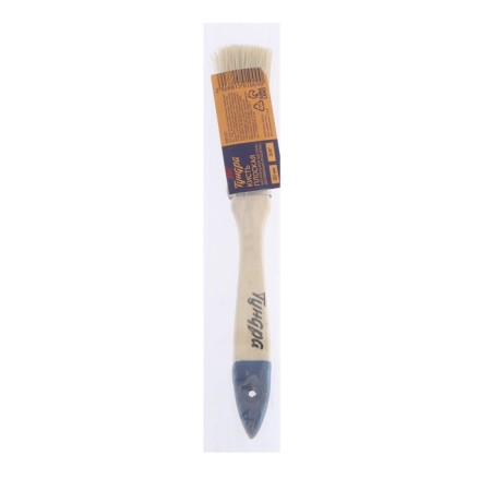 Brush flat tundra, natural bristles, wooden handle, 3/4 ", 20 mm-4