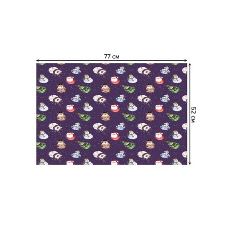 Bathroom mat “Toy to the Christmas tree”, anti -slip, size 52x77 cm-1