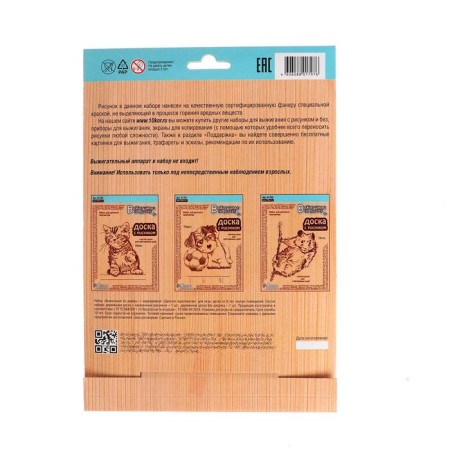 Boards for burning 2 pcs. "Pyosik" blister-3