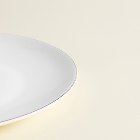 A plate for serving SL Home "Cascon", 25.4 × 18.5 × 2.5 cm, oval, bone porcelain, white-4