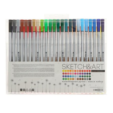 A set of capillary pens 48 colors Sketch & Art, 0.4 mm-3