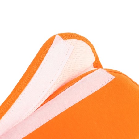 Pillow on the safety belt "Do not Wake the Bunny", orange-2