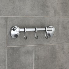The hook is wall-mounted, moving, on the bar accoona a11091-3, 3 pcs, color chromium