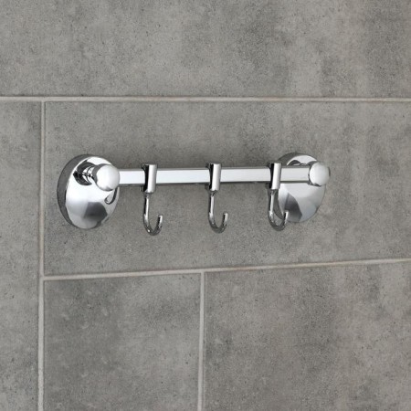 The hook is wall-mounted, moving, on the bar accoona a11091-3, 3 pcs, color chromium