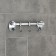 The hook is wall-mounted, moving, on the bar accoona a11091-3, 3 pcs, color chromium
