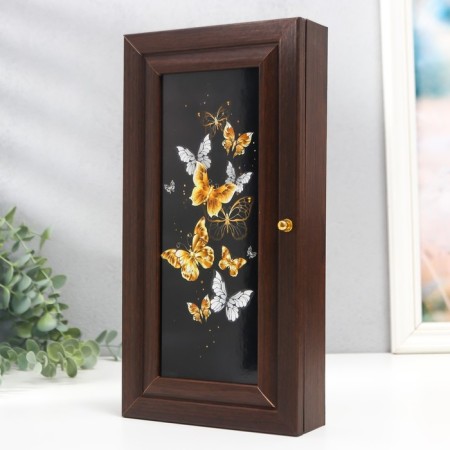 Ключница "Стайка" 16х31 см венге МИКС-3