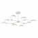 Ceiling light LED, 8x10W, 32x111.5 cm, white color