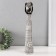 Souvenir Polystone "African with fruits on her head" White with black 8x6x33 cm