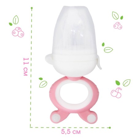Nibbler with silicone mesh, rotary piston, pink color-3