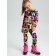 Thermal complex for girls: trousers, sweatshirt, height 104 cm