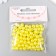 Set of beads "needlework" plastic, diameter 8 mm, 25 g, yellow