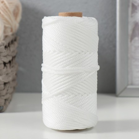 Polypropylene knitted cord 2 mm / 50 m (white)