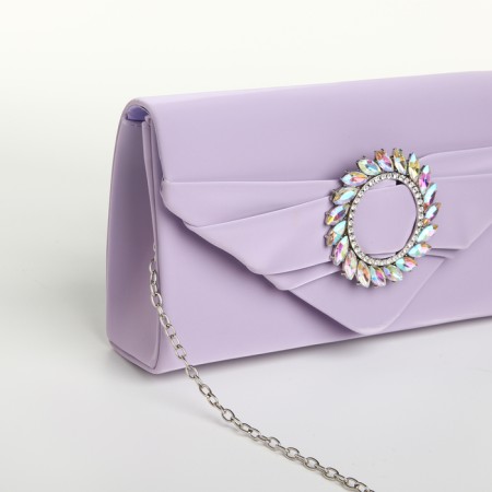 Female bag on a magnet, lilac color-4