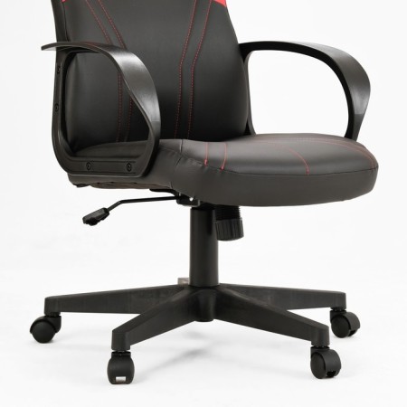 Playing armchair zombie runner black/red, textiles/eco. Kozha, cross plastic-4