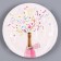 A disposable paper plate "Party. Confetti ", 18 cm