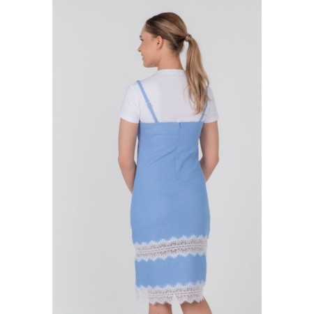 Women's sundress with lace, size 44-2