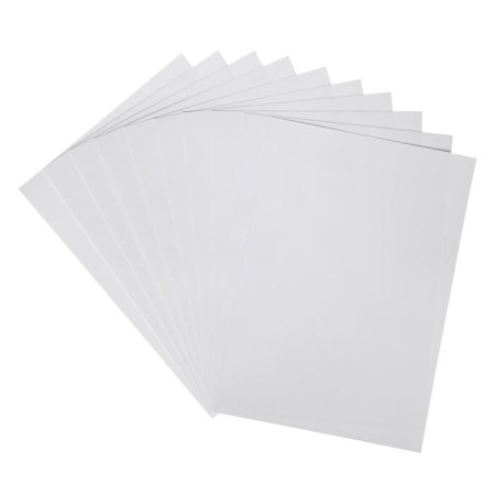 A4 watercolor paper, 10 sheets, block 180 g/m², Erichkrause "Promenade", 100% white, in cardboard folder-1