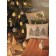 Decorative pillow with embroidery Snow Flakes New Year Essential, size 45x45 cm