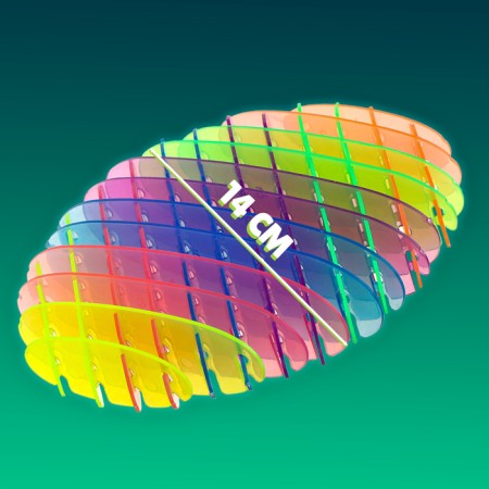 Antistress toy "worm", rainbow color-1