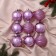 Set of balls plastic D-6 cm, 9 pcs "Ossan strips" Lilac