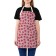 Apron kitchen with a “leaflet with hearts”, adjustable, size OS