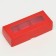 Folding box for 3 sweets, 13.7 x 5.5 x 3.5 cm, red