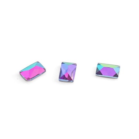 Rhinestones for nail design “rectangle”, chameleon, 10 pcs