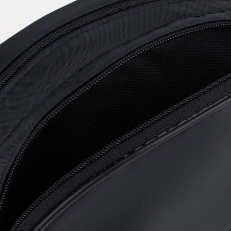 Cosmetic bag on lightning, 2 departments, black color-2