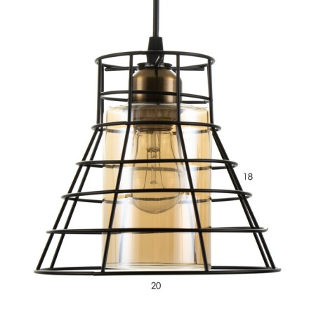 Lamp Bayerlux "Rumpy" E27 40W black 20x20x17-117 cm-6