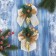 Jewelry decoration "The composition on the Bange" (set 2 pcs) icicle with berries, 12x15 cm