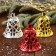 Jewelry decoration "Bell - Star infinity" (set 3 pcs) 8x7.5 cm, mix