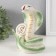 Souvenir Ceramics "Cobra with coins" light green with gold set 2 pcs 9x12.2x15.5 cm